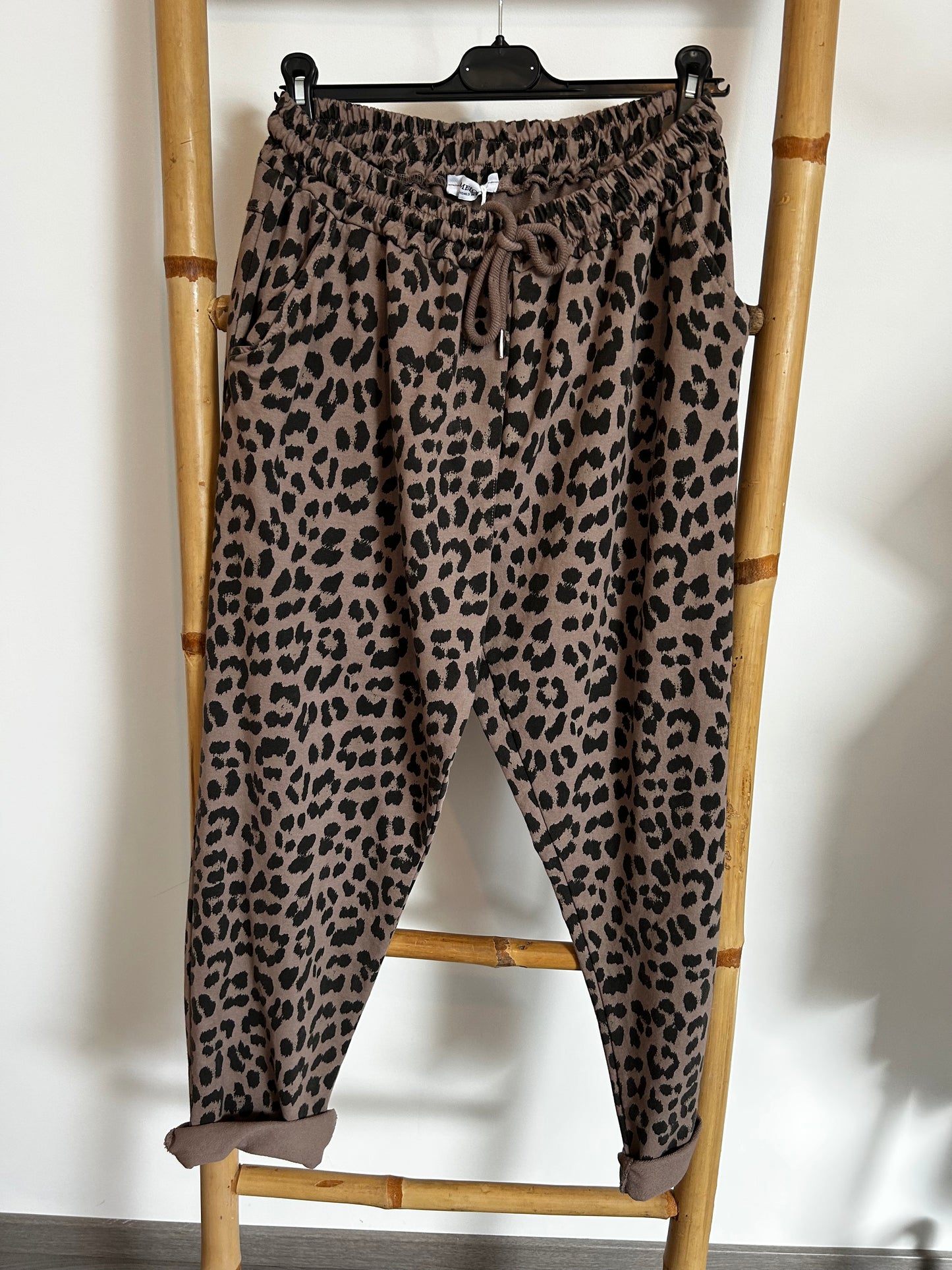 Pantalon Léo Taupe Grande Taille