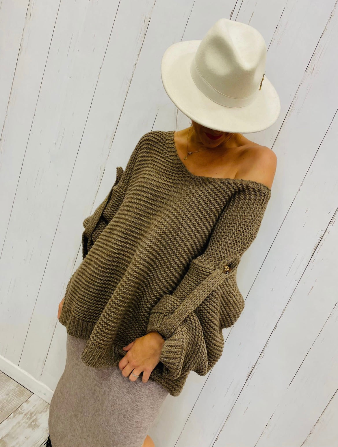 Maxi Pull Oversize Kaki