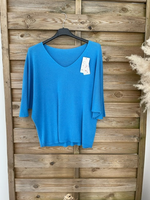 Pull fin Empire Bleu