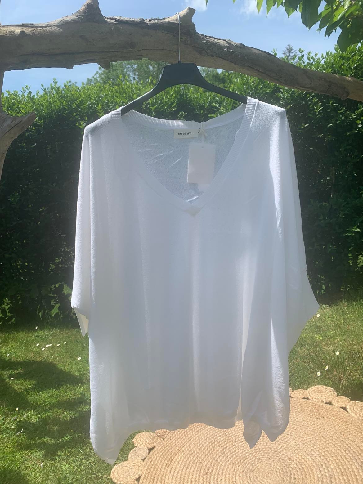 Pull Fin Blanc