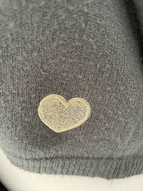 Gilet Coeur mi-long Kaki
