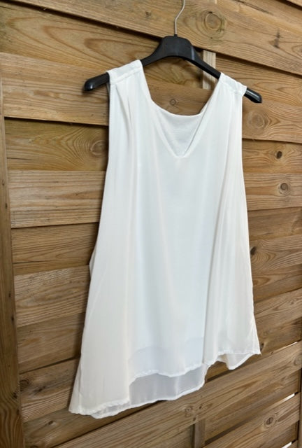 Haut Col V blanc