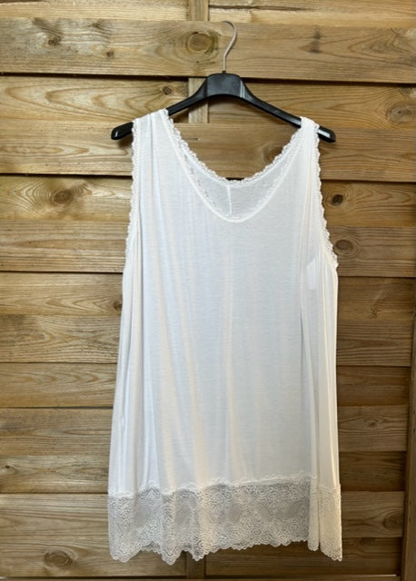 Debardeur Gt rouleau blanc