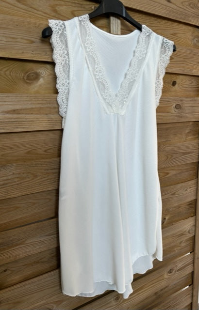 Haut dentelle Grande Taille Blanc