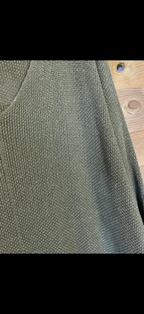 Pull Kaki Lurex